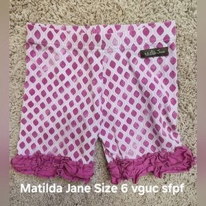 Matilda Jane Pink Geometric Ruffle Shorts